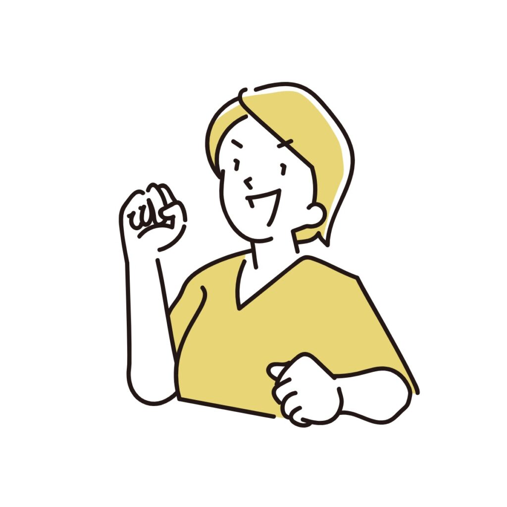 Illustration of a motivated woman